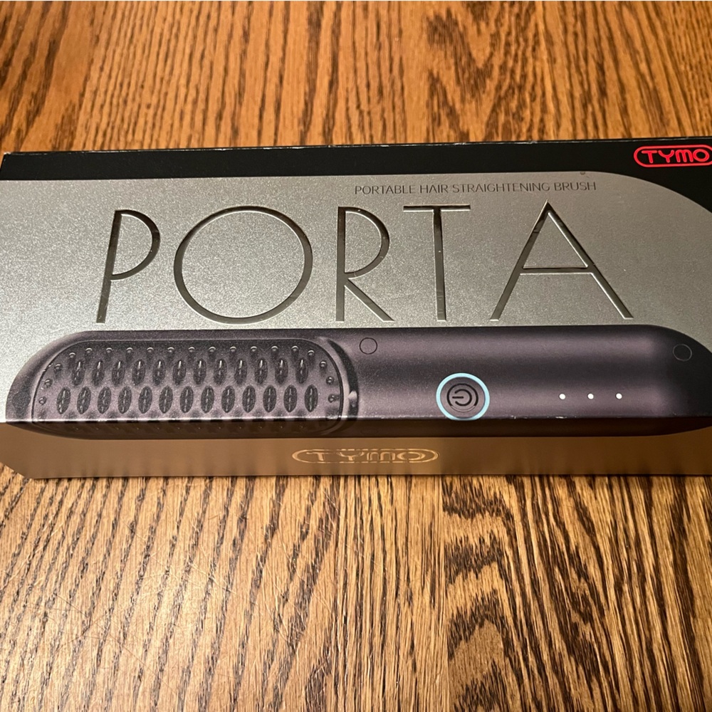 TYMO Porta Cordless Hair Straightener Brush, Portable Mini Straightening Brush
